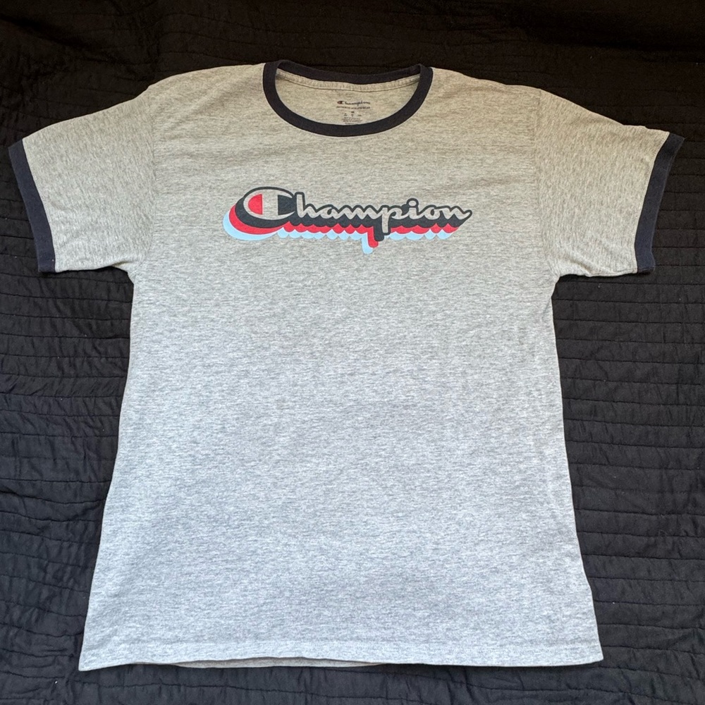 Vintage Champion Shirt Script logo, Adult M